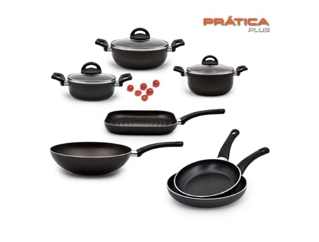 Trem Cozinha Indução 7 Peças De Prática Mais Celar