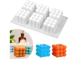 Molde De Silicona 3d Para Velas Cubo, Ideal Para Cera, Jabón, Pasteles, Chocolate Y Manualidades