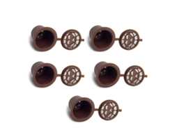 Conjunto De 5 Cápsulas De Café Recarregáveis E Reutilizáveis Para Máquinas Nespresso