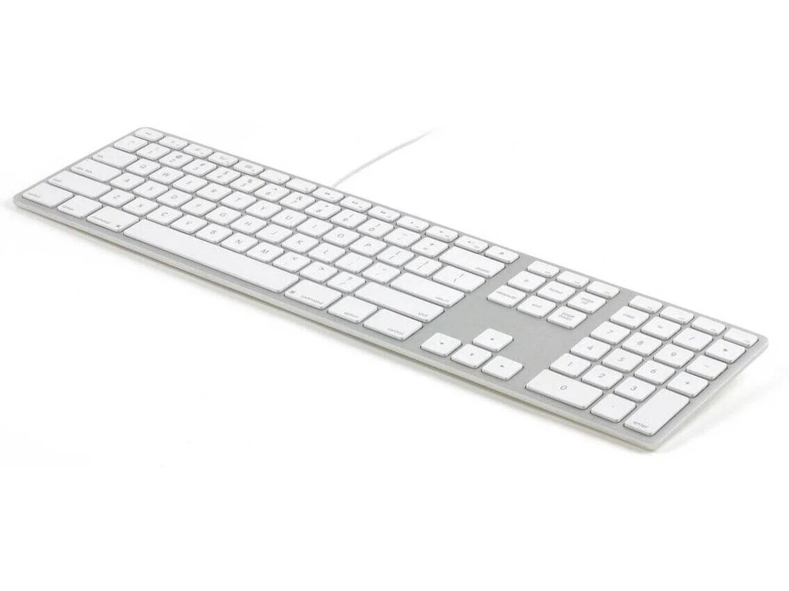 Teclado MACALLY Matias Aliminium (USB - Idioma Português - Teclado Numérico)