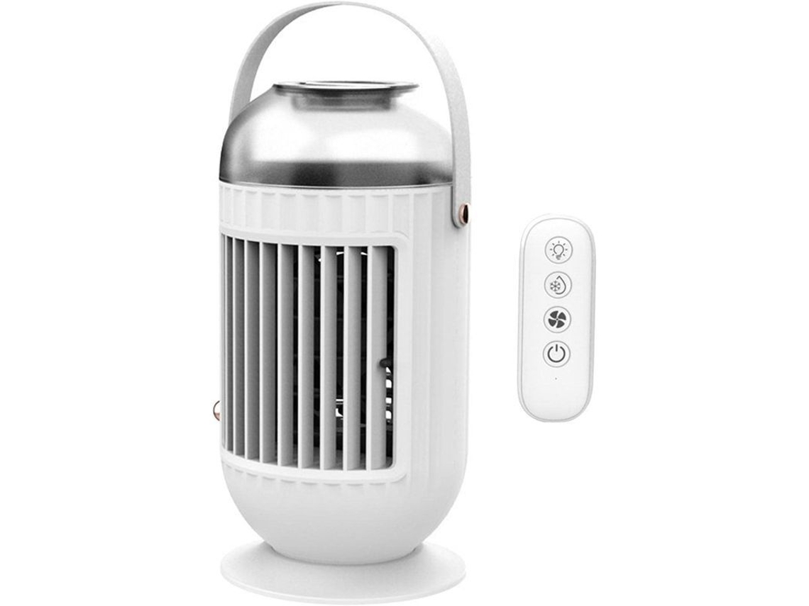 Ar condicionado mini ventilador de resfriamento pessoal, econômico, silencioso, branco com controle remoto | S/MARCA