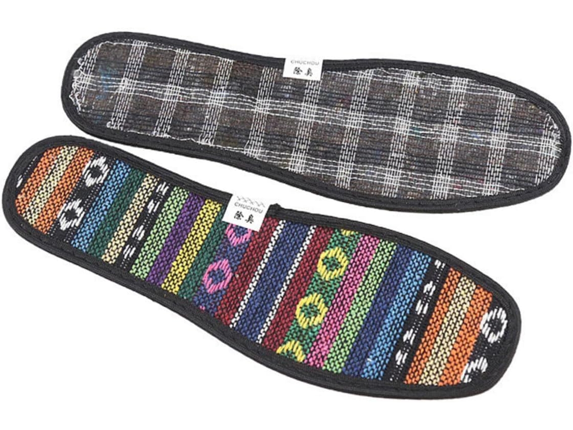 Pares De Palmilhas Bordadas À Mão, Respiráveis, Para Cuidados Com Os Pés, Tamanho Único, Palmilhas Esportivas Para