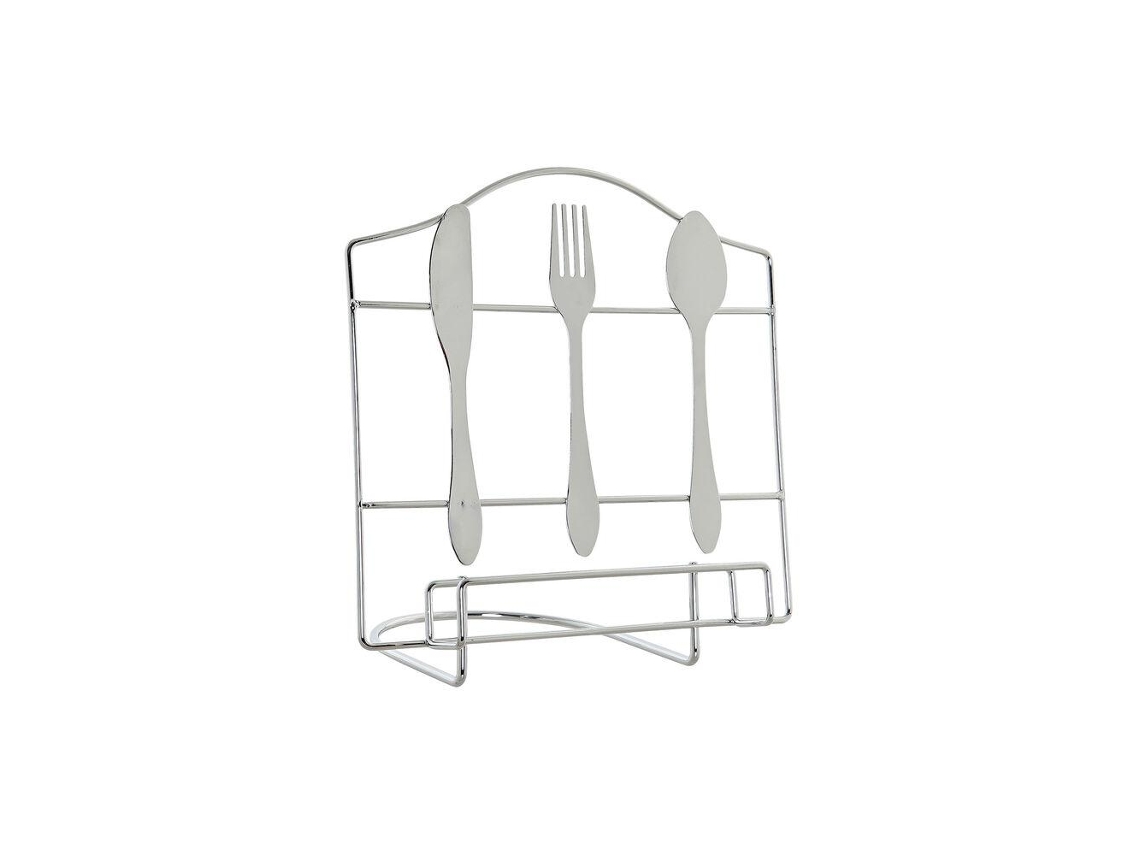 Atril Dkd Home Decor Talheres Prata Metal 23 X 15 X 22 Cm