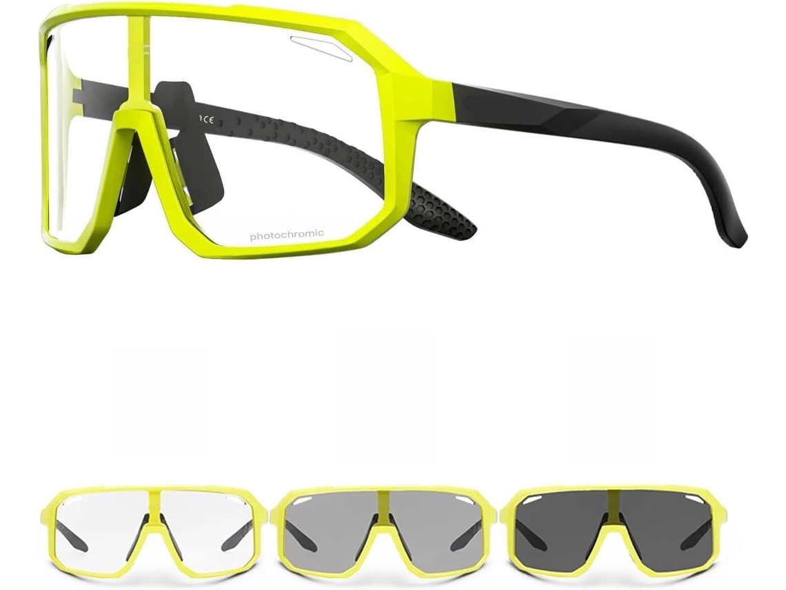 Óculos Ciclismo Fotocromáticos Lunette Velo Homme Proteção UV400 Resistente S/MARCA