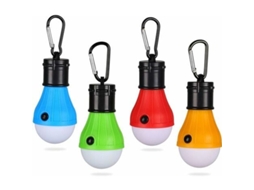 Nova Line conjunto de 4 Lanternas de Camping Led com 3 Modos Luz Emergência para Campismo Trilhas Pesca Atividades