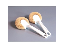 Escova de cozinha Rebe para panelas com cerdas de fibra de coco natural, cabo ergonômico e durável (2 unidades)