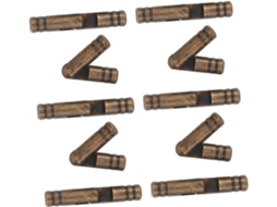 Conjunto De 10 Dobradiças Cilíndricas Latão Com Encaixe Oculto, Dobradiças Fixas Reforçadas Para Móveis, 5mm, Pretas