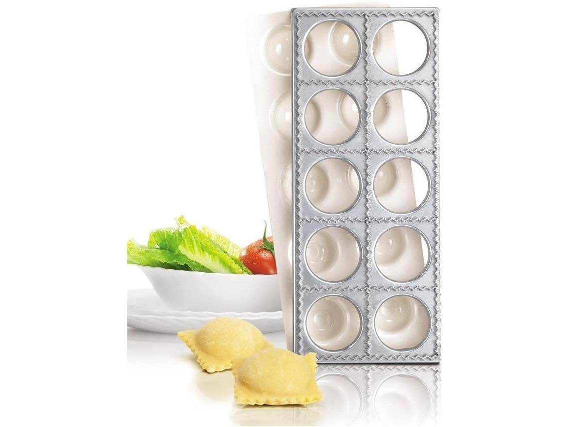 Forma Prateada Para Ravióli Quadrado E Grande Bolo, Pasta Party
