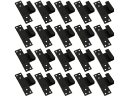 Kit Com 40 Ganchos Pendurar Azulejos De Cerâmica Preta Valiclud, Tamanho Pequeno 10mm X 20mm, Em Aço Inoxidável E