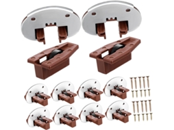Tehaux Kit De Reparo Corrediças Com 10-conjuntos Peças Essenciais Para Fácil Substituição E Manutenção Armários Cozinha
