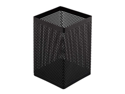 2026 porta Lápices de Metal Square Mesh, Porta Bolígrafos para Escritorio Negro, 1 Pack