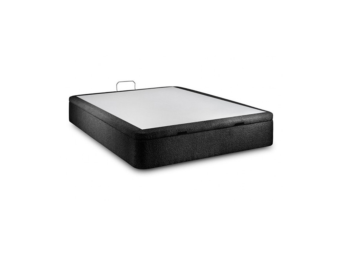 Sommier Com Arrumação Rebatível Ascot  Black  200 X 105 Cm Altura 35 Cm Indream