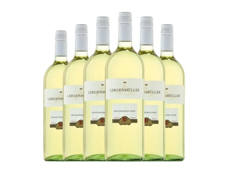 Vinho branco LERGENMÜLLER Pinot Cinza Seco Pfälz (1 L - 6 Unidades)