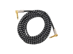 HURRISE Cabo de Áudio Jorindo 6M 6.35Mm Cabeça Macho Cabo de Áudio para Guitarra Elétrica Cabo Amp Cabo de Instrumento de 1/4 Polegadas