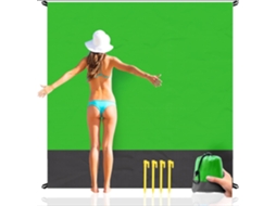 Tapete De Praia Antiareia 200x210cm ,impermeável, Grande, Durável, Com Bolsa De Armazenamento Verde Hexinyigjly
