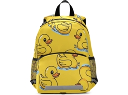 Mochila Infantil Para Meninas Meninos, Com Estampa Patinho Amarelo, Mini Pré-escolar Crianças 3 6 Anos,