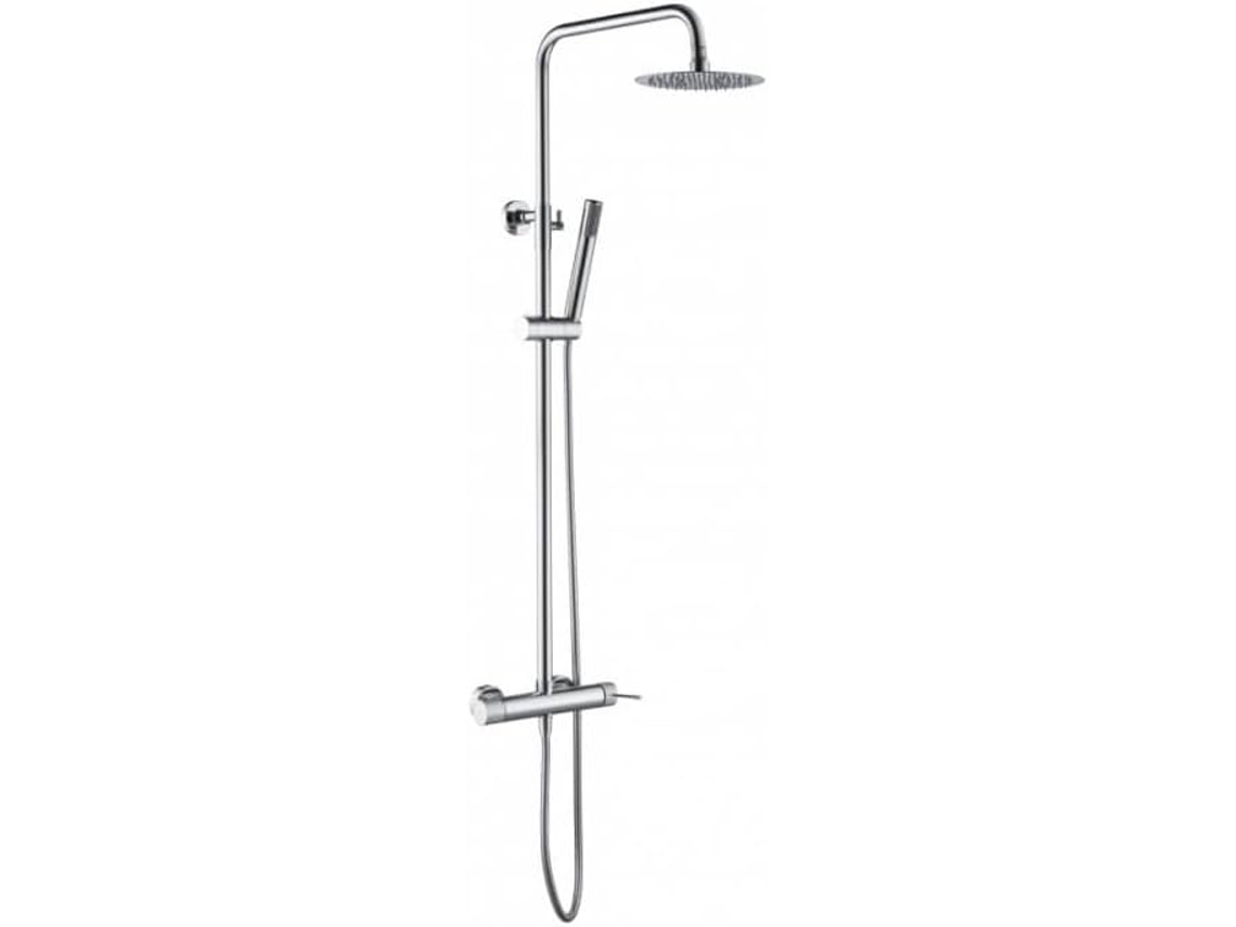 Coluna de Duche Extensível Chuveiro Termostático Extraplano Cor Cromado MICE COLLECTION