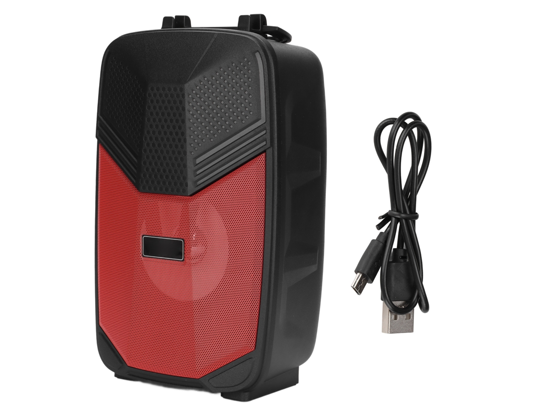 Caixa de Som Karaokê Portátil LAXISCREED 4 Polegadas Bluetooth com Luzes Led para Exterior