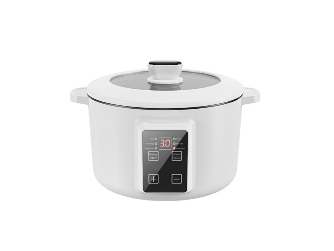 Panela Elétrica Multifuncional 3,5L 800W 220V Antiaderente Portátil