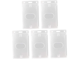 Conjunto De 5 Porta-cartões Em Acrílico Transparente, Porta-cartões De Identificação Estudantil, Suporte De Exibição.