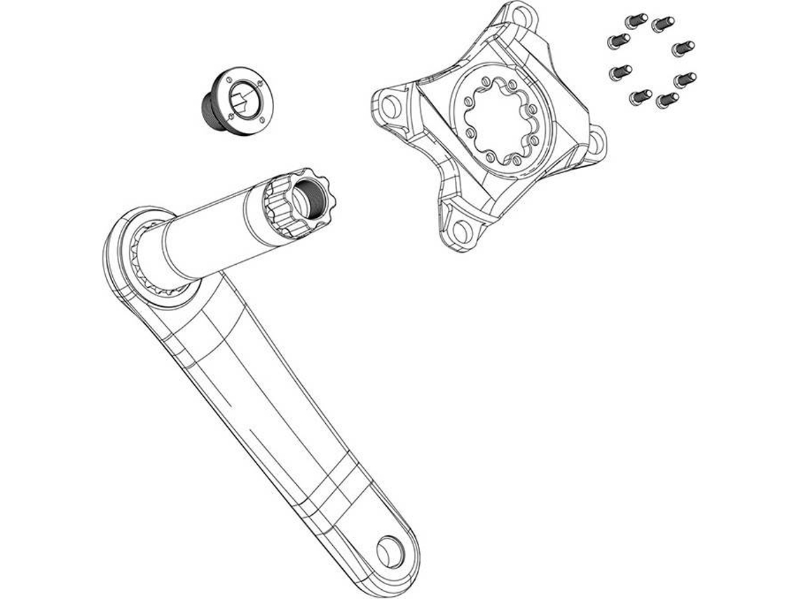 Corrente SRAM SRAM força ampla manivela 43/30