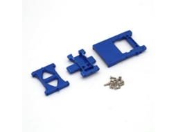 Suporte Servo Metálico Atualizado Azul Placa Transversal Inferior Caixa Engrenagens Central para Fms 1/18 Mogrich Fire Horse Cheyenne Arizona Rc MDUG