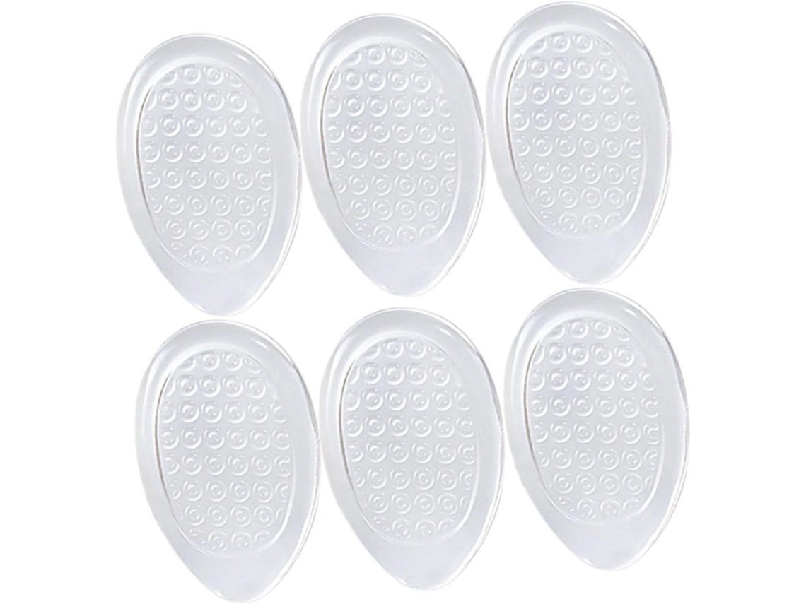 3 Pares De Protetores Calcanhar Em Gel Transparente, Almofadas Confortáveis Para Calcanhares Femininos E Infantis