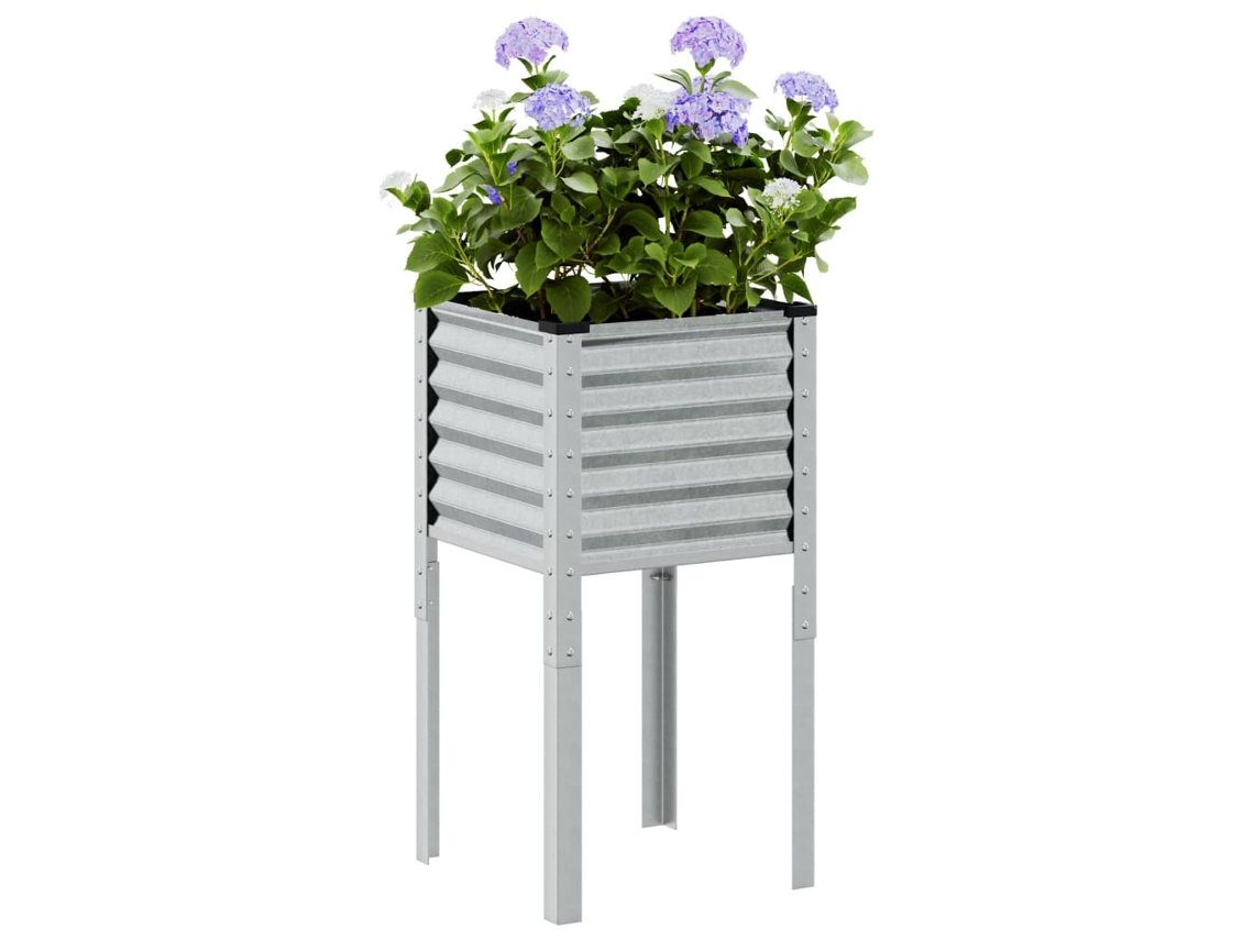 Vidaxl Vaso De Jardim 45x45x88 Cm Aço Galvanizado