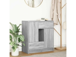 Vidaxl Aparador C/ Gavetas E Portas 70,5x34x74,5 Cm Sonoma Cinzento