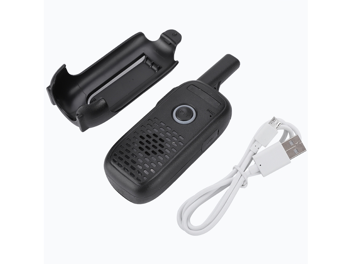 Mini Rádio Portátil Bidirecional 400 470 Mhz, Intercomunicador Portátil, Walkie Talkie Com Ptt Brilvibera
