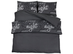 Duvet Cover Set, Duvet Cover Sets Vidaxl Preto Algodão (240 X 220 Cm + 60 X 70 Cm)