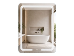 Espelho de Parede REA Sab 3436 Transparent 60x60 Led