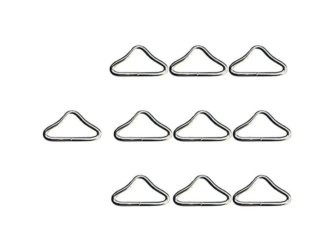 Anel Triangular De Aço Inoxidável Para Trampolim, Anel V, Fivela, Acessório De Salto, 10 Peças