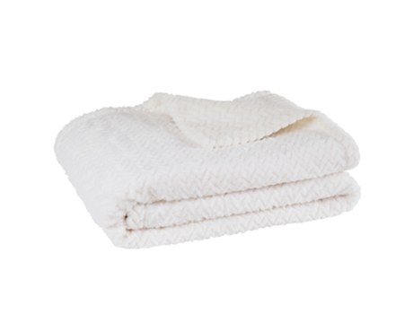 Manta SUPERDECOR Kanpur Branco 100x150cm