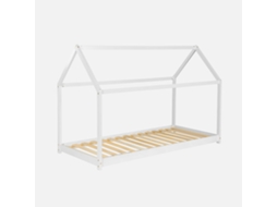 Cama ALICE'S HOME (Branco - Madeira de Pinho, MDF - 196x99x136)