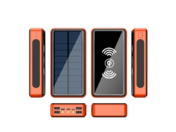 Banco de Energia Solar com carregamento solar, lanterna e 30000mah EOOCOO