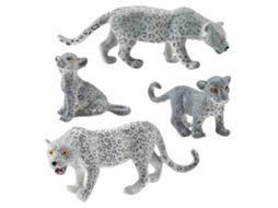 Figurinhas De Leopardo Das Neves Coleção E Decoração