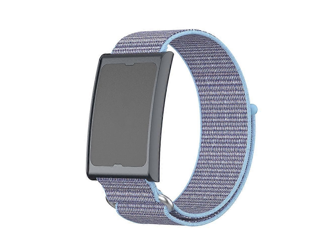 Pulseira De Relógio Com Fecho De Velcro Em Nylon, Duas Seções E Anel De Metal Para Amazfit Helio.