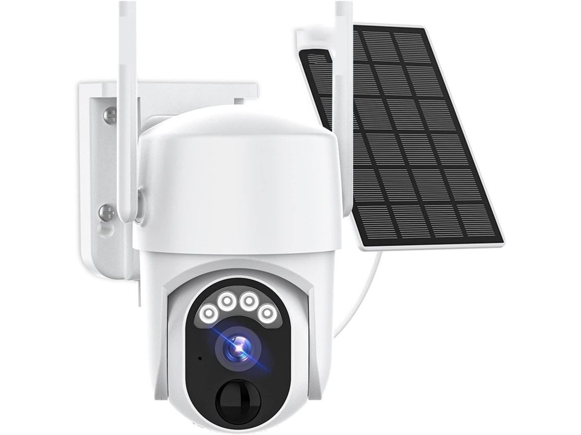 Kit de caméra SFUSHOS avec batterie solaire, 4MP, détection humaine