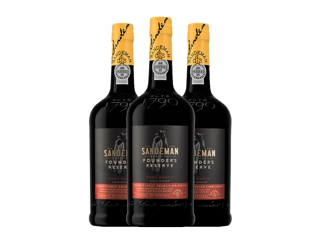 Vinho fortificado SANDEMAN PORTO Founder's Ruby Porto Reserva (0.75 L - 3 Unidades)
