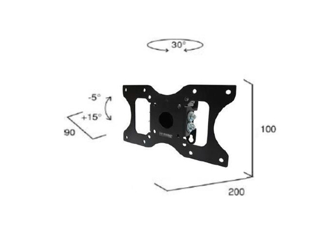 Suporte de TV Enmono1020 81,3 cm 32' preto CIATTI