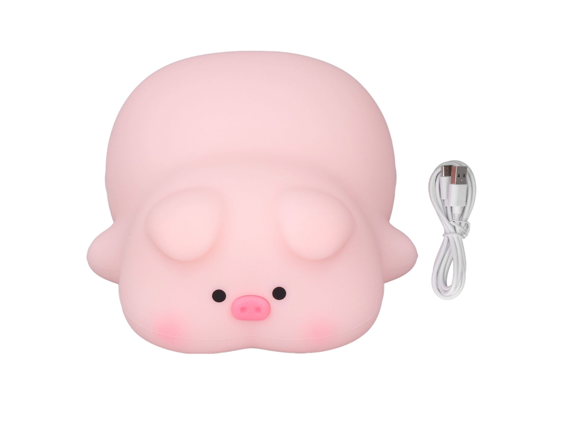 Luminária noturna Pat com design de desenho animado em silicone para quarto infantil