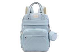 Mochila Maternal, Bolsa para Bebê de Grande Capacidade com Trocador, Itens Essenciais para Recém nascidos SPQMENT (azul)