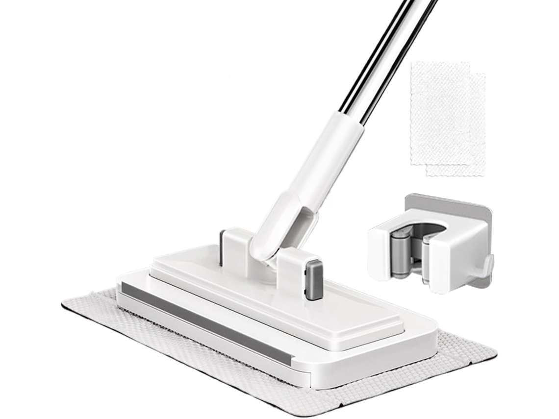 Mop Com Clip On – Automático Sem Contato, Com Cabo De Encaixe, Clipe Automático O Pano, Ferramenta De Limpeza Sem
