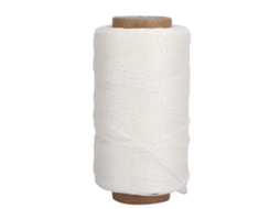 Fio Encerado 150d 250m Cordão Plano Para Costura Manual Acessórios De Artesanato Em Couro Diy Branco