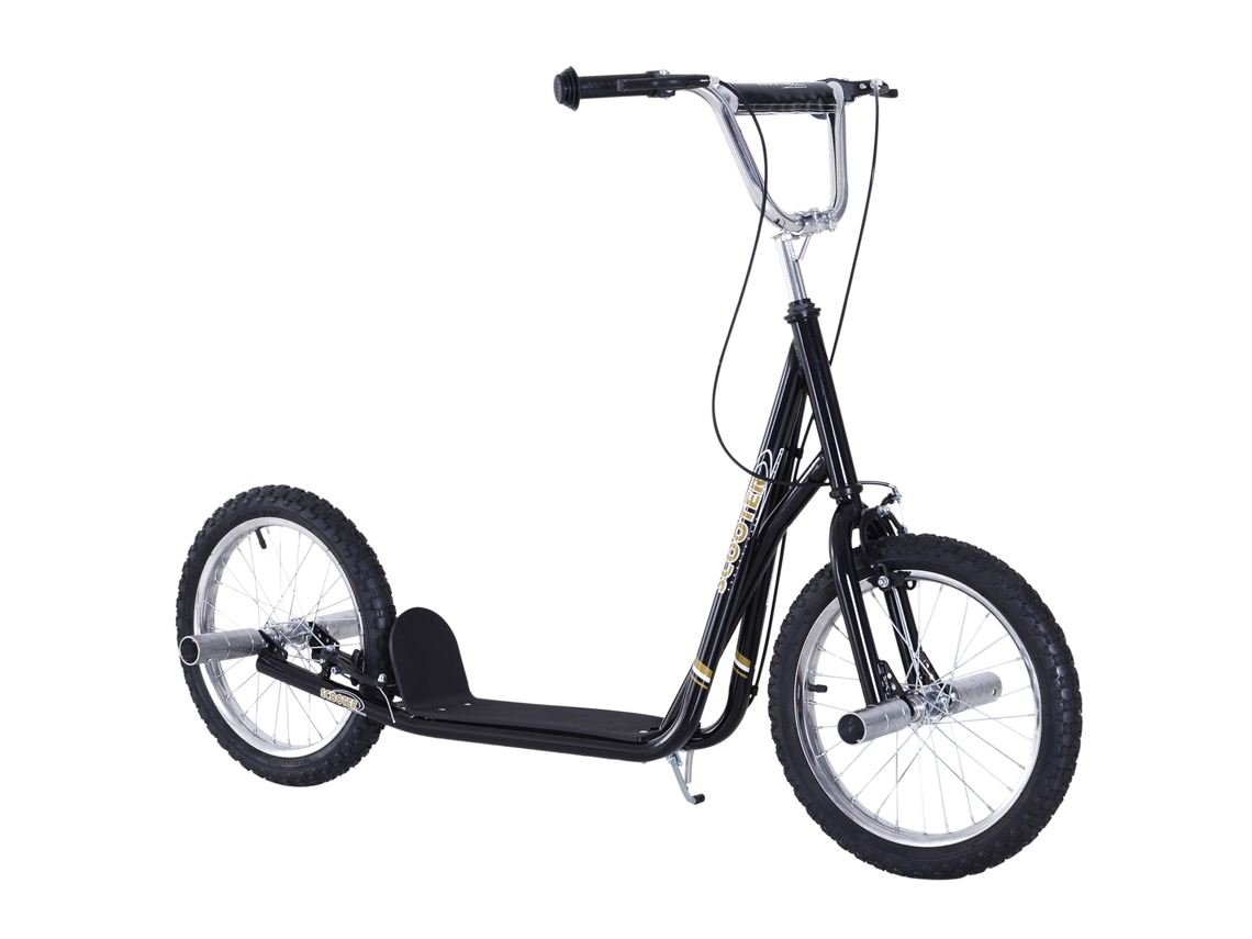Trotinete Para Crianças Acima De 5 Anos Scooter De 2 Rodas Grandes Insufláveis De 16 Polegadas Com Freios E Guidão Ajustável Em Altura