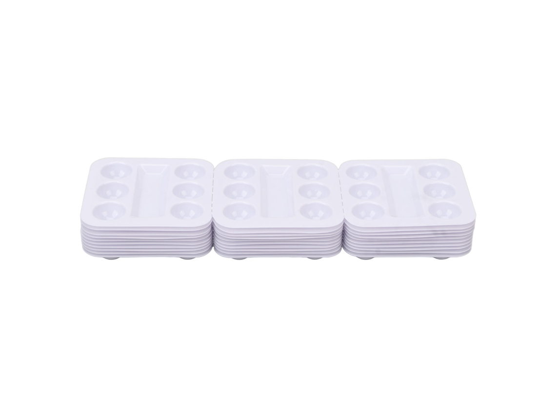 Prato Para Copo De Tinta Para Tatuagem Descartável 30pcs Plástico Suporte Pigmento Sobrancelha