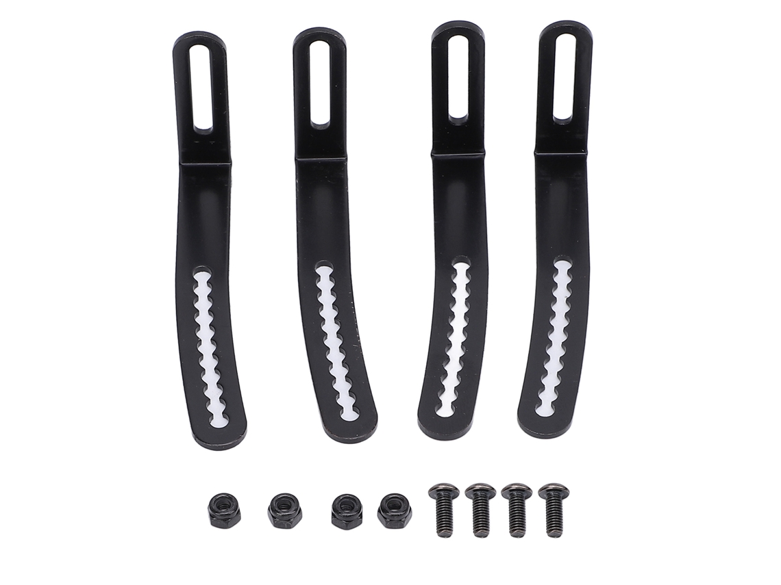 Suporte De Carcaça L Em Metal Ajustável Para Carro Rc Crawler 1/10 Com Parafusos 4pcs