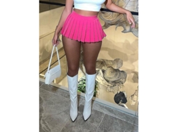 2026 saia Plissada Mini Sexy Haoyuan para Mulher 2023 Verão Moda Y2k A line Elástica High Strecth Streetwear