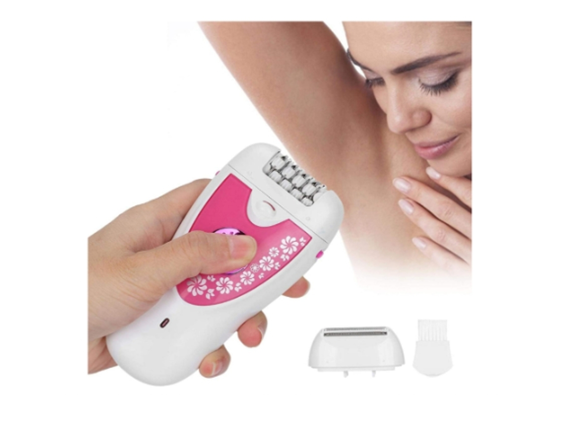 Depilador para Máquina de Depilação Feminina Portátil Indolor para Depilação de Longa Duração com Acessório de Lâmina e Aparador Molhado DIGITALLAB